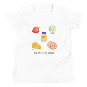The 5 Food Groups: Child T-Shirt